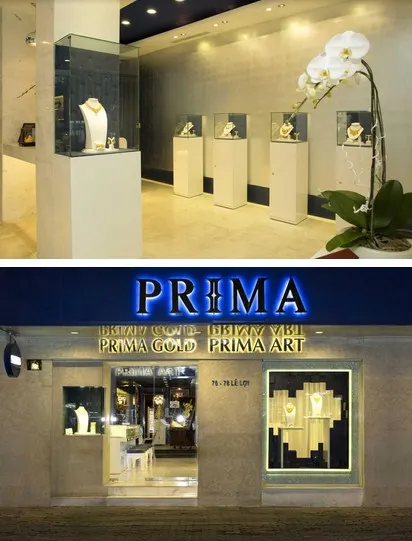 Khung cảnh cửa hàng Prima Gold tại Lê Lợi