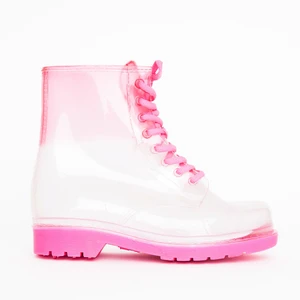 Giày mùa mưa Missguided Kanyetta Pink Lace Up Wellies