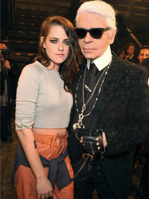 Karl Lagerfeld and Kristen Stewart
