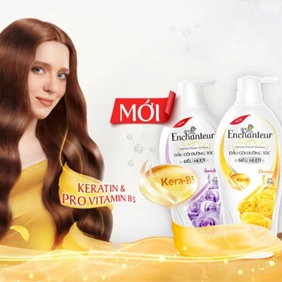 Dầu gội Enchanteur giúp phục hồi mái tóc.