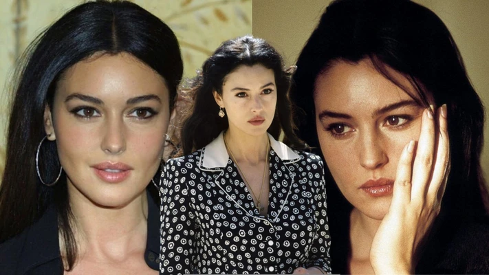 Monica Bellucci xõa tóc thẳng và trang điểm kiểu siren makeup để chụp ảnh chân dung