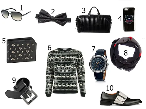 1. Calvin Klein - 2. Tommy Hilfiger - 3. Ralph Lauren - 4. Kenzo - 5. Jimmy Choo - 6. Topshop - 7. Hermès - 8. Givenchy - 9. Gap - 10. Givenchy