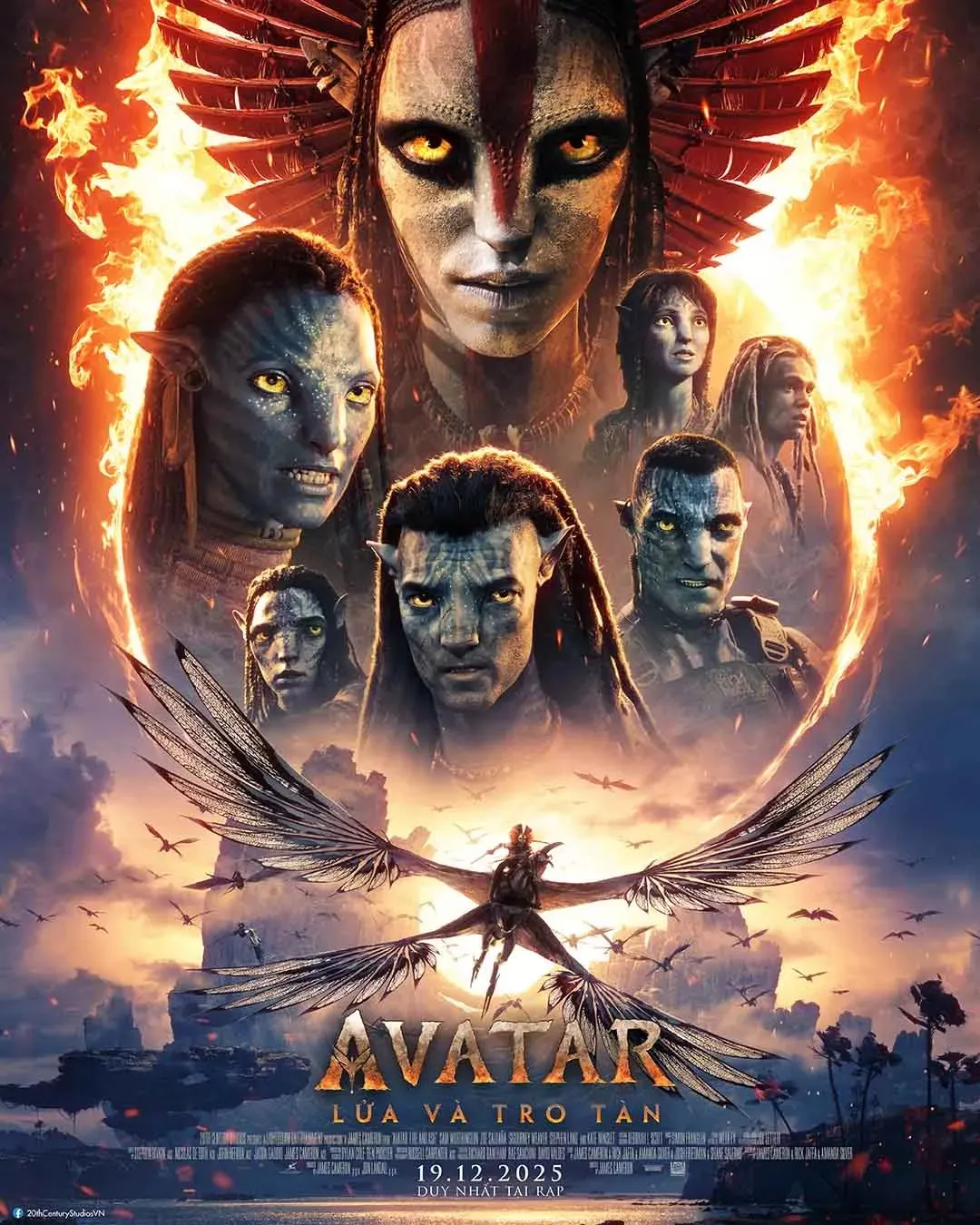 Poster phim Avatar: Lửa Và Tro Tàn