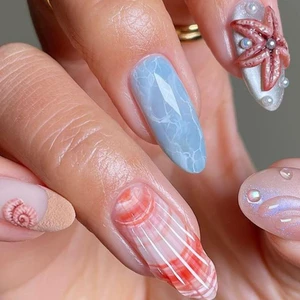 nail thạch kết hợp hoạ tiết đẹp