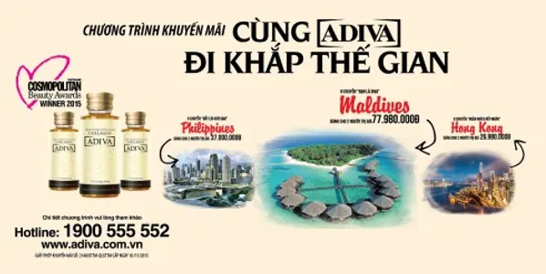 Khởi động chương trình khuyến mãi Cùng ADIVA đi khắp thế gian