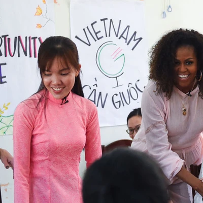 sự iện xã hội phu nhân obama đến việt nam