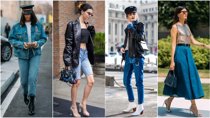 Trang phục denim và những sắc màu phong cách mới