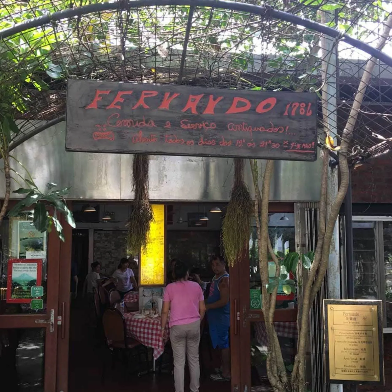 Fernando’s restaurant Ma Cao