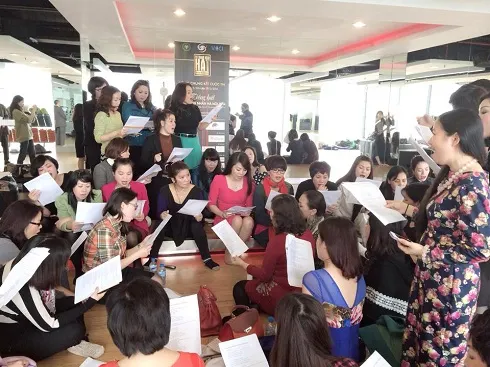 Cac thi sinh tap luyen cho phan thi top ca dem chung ket-1