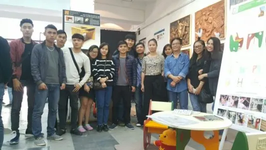 Triển lãm đã quy tụ những tác phẩm đạt kết quả xuất sắc trong kỳ thực tập.