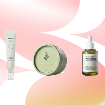 Các sản phẩm chứa chiết xuất ngải cứu.