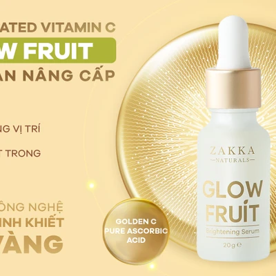 tinh chất sáng da Vitamin C Glow Fruit từ Zakka Naturals
