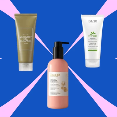 Lựa chọn sữa rửa mặt là bước nền cho làn da mụn khỏe ổn định.