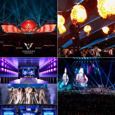 các concert ấn tượng thu hút hàng trăm ngàn khán giả được tổ chức ở Việt Nam