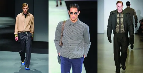 Từ trái qua: Yohji Yamamoto, Giorgio Armani, Calvin Klein 