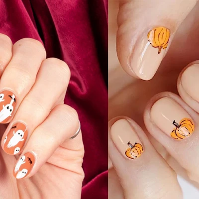 1001 ý tưởng nail đẹp màu cam cho ngày Halloween