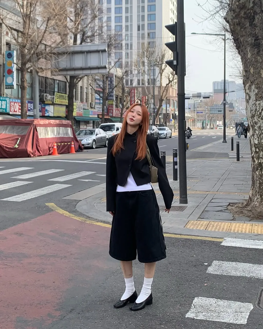 misochu quần denim phối vest 