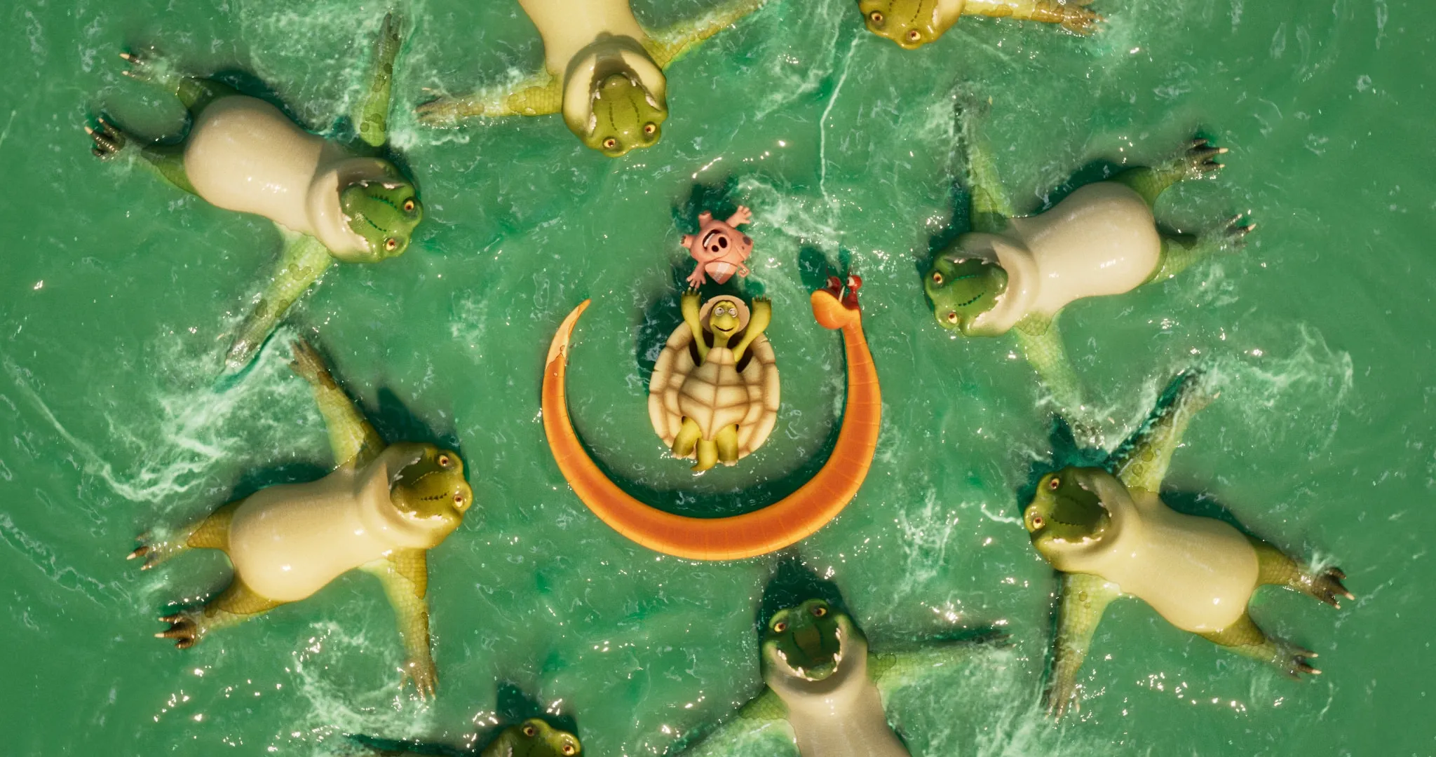 Phim hoạt hình "Thỏ Gà Du Xuân Đại Náo Địa Đạo" được nâng cấp với độ mượt mà và phong phú hơn trong bối cảnh.