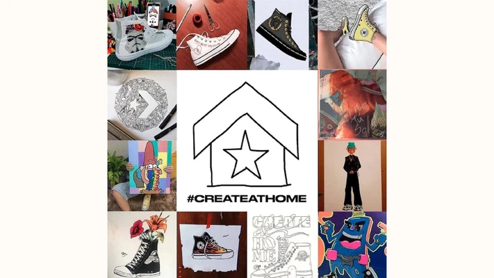 converse truyền thông điệp tích cực mùa covid với create at home