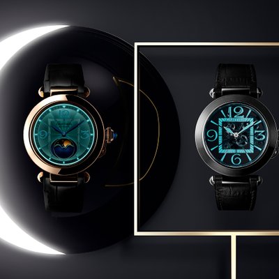 chế độ ban đêm của đồng hồ Pasha De Cartier