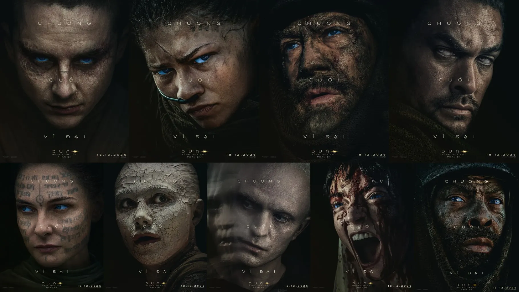 dàn cast chính của phần phim Dune: Hành tinh cát 3