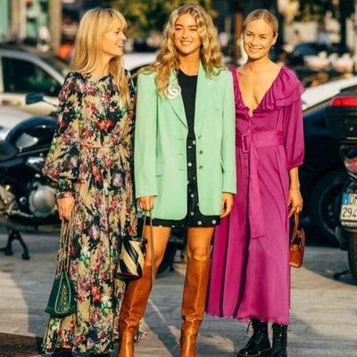 street style tại tuần lễ thời trang milan xuân hè 2020 tràn ngập hoạ tiết sặc sỡ và chất liệu da