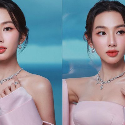 Vẻ đẹp trong trẻo của Thùy Tiên.