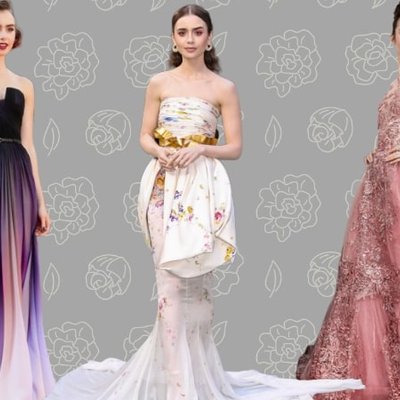 thời trang thảm đỏ của lily collins