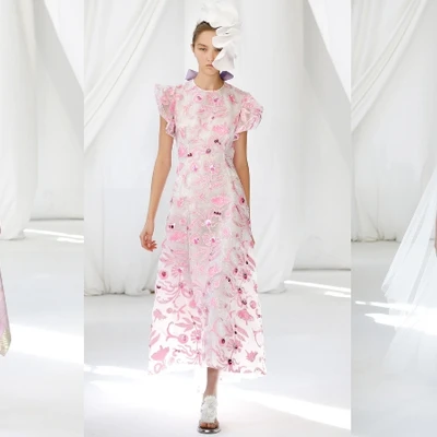BST Delpozo Xuân – Hè 2019: Thuần khiết như những đóa tử đằng