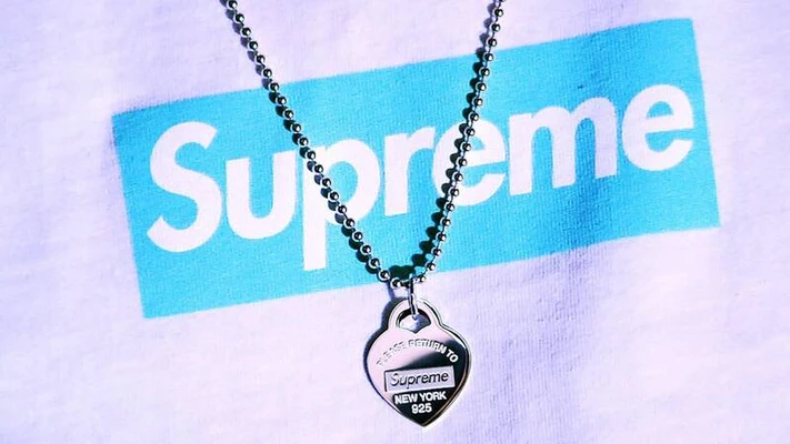 Áo thun thời trang supreme x tiffany & co