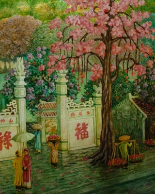 trien lam giac mo pho o ha noi elle vietnam