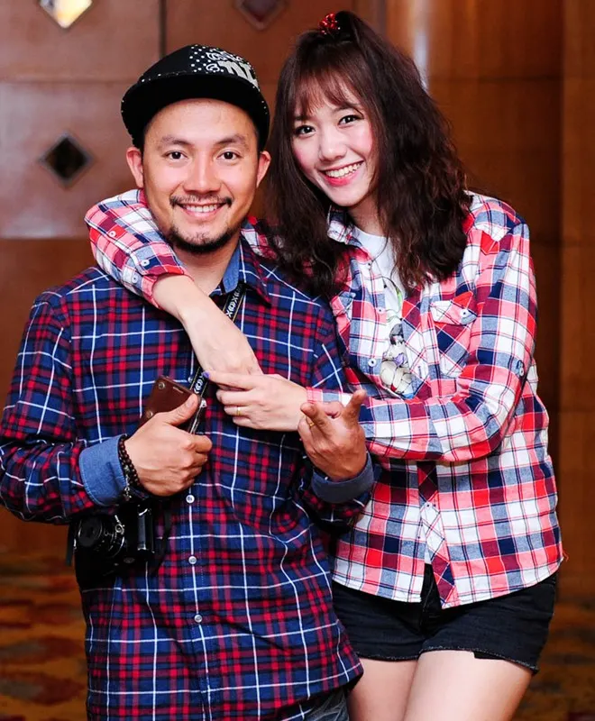 Hari Won và rapper Tiến Đạt.