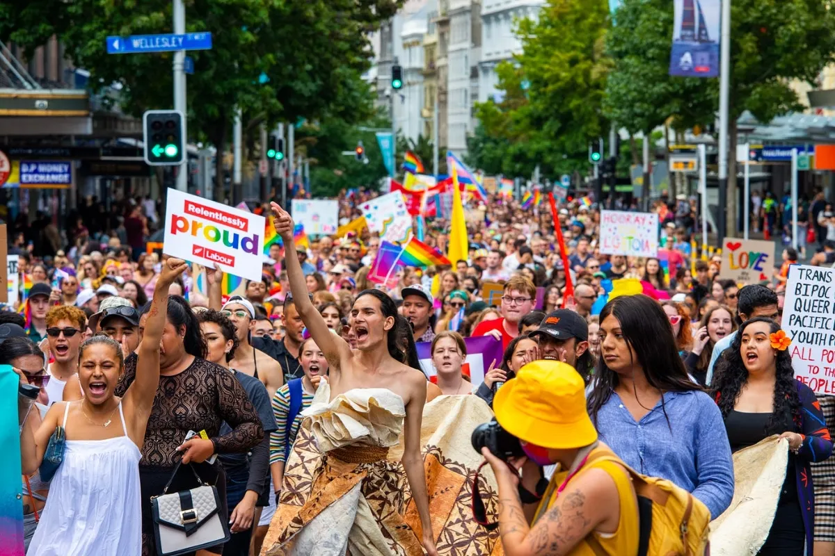 Đường phố Pride Month ở New Zealand LGBTIQ+