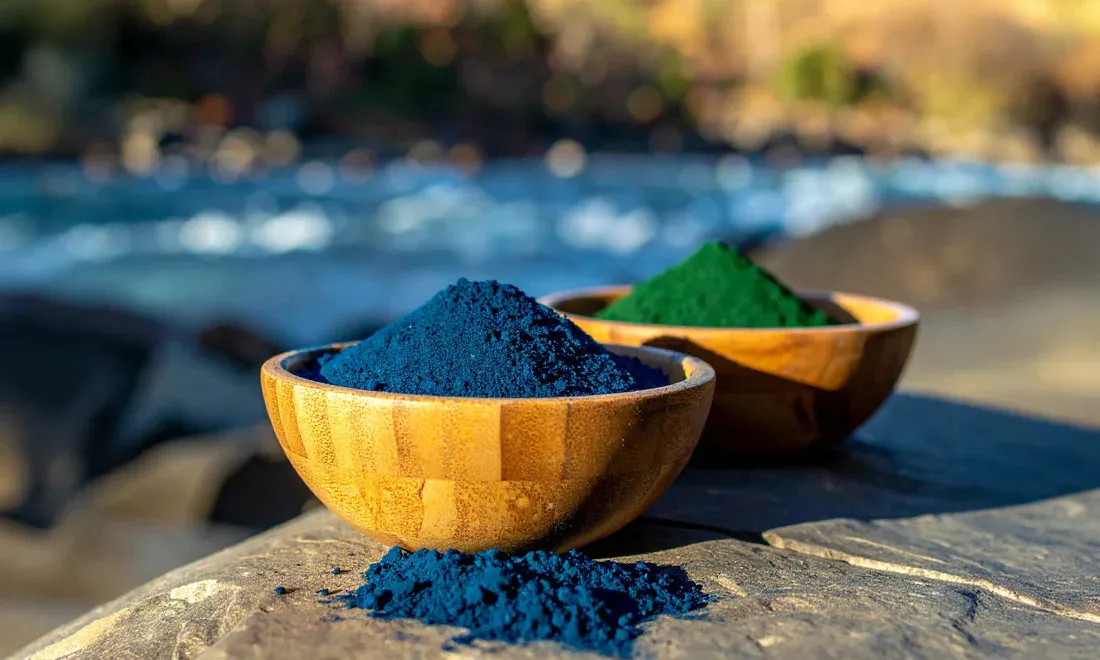 hai loại tảo spirulina