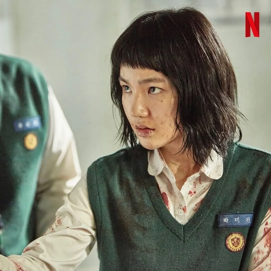Tạo hình của Lee Eun Saem trong All of Us Are Dead.