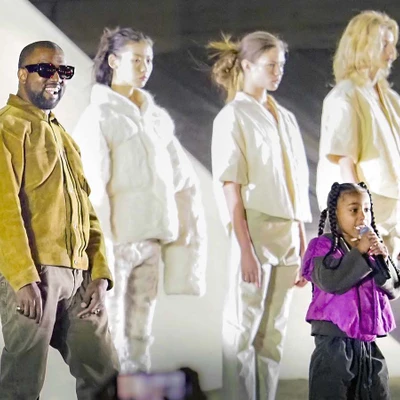 kanye west north west tuần lễ thời trang paris thu đông 2020