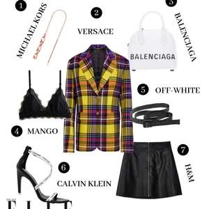 elle style calendar blazer giày quai mảnh