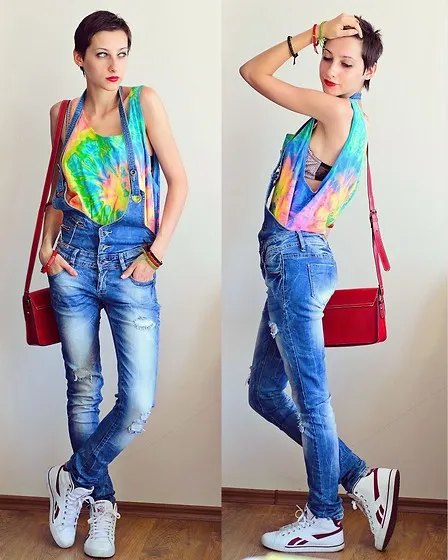 9 gợi ý phối đồ với quần yếm jean - ellevietnam 20