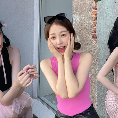 Ngu Thư Hân với những bộ trang phục màu hồng