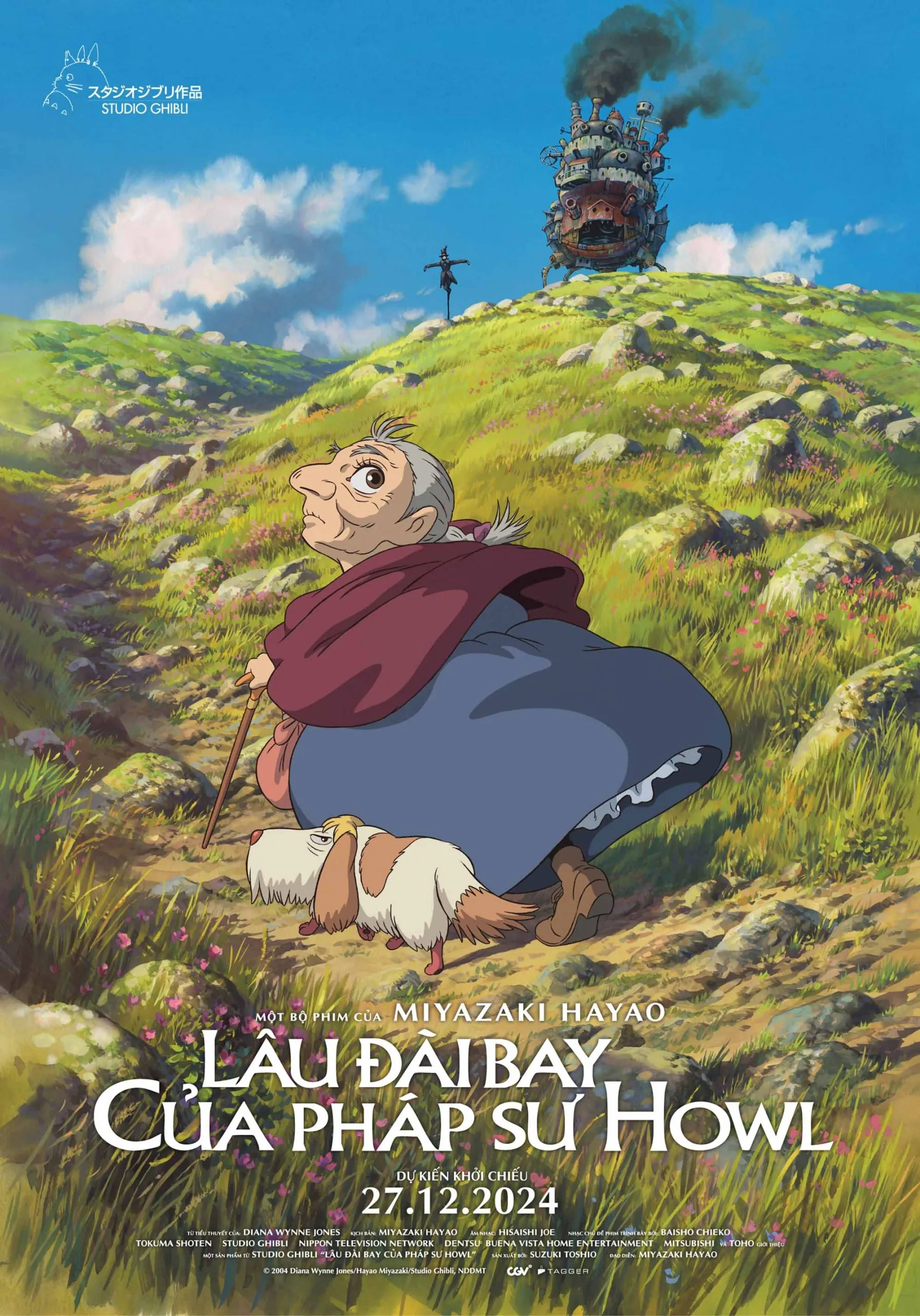 Anime lâu đài bay của pháp sự Howl