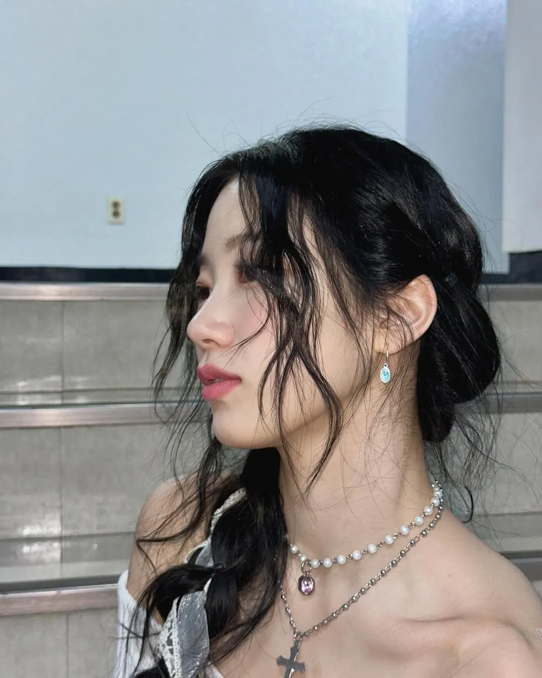 vòng cổ ngọc trai có charm