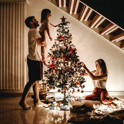 trang trí tổ ấm dịp giáng sinh
