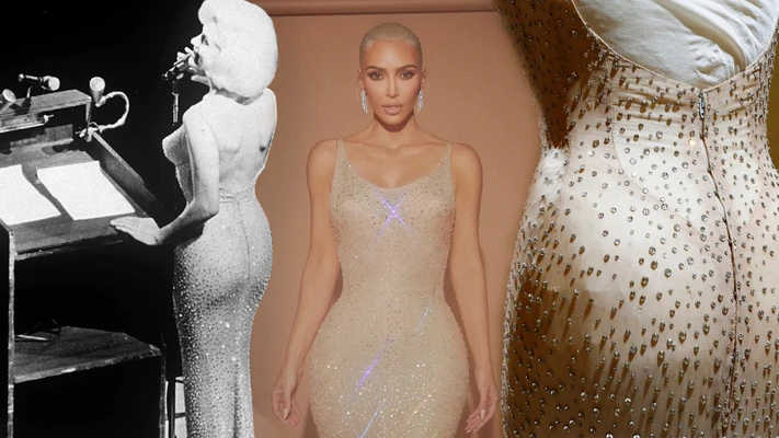 Kim Kardashian làm hỏng váy lịch sử của Marilyn Moroe