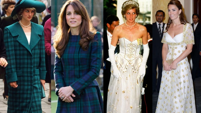 35 khoảnh khắc thời trang tương đồng của cố công nương Diana và Kate Middleton