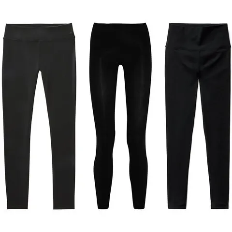 Quần legging cotton Spanx Look-At-Me  (net-a-porter.com)  Quần TNA (aritzia.com)  Quần legging yoga Joe Fresh (joefresh.com)