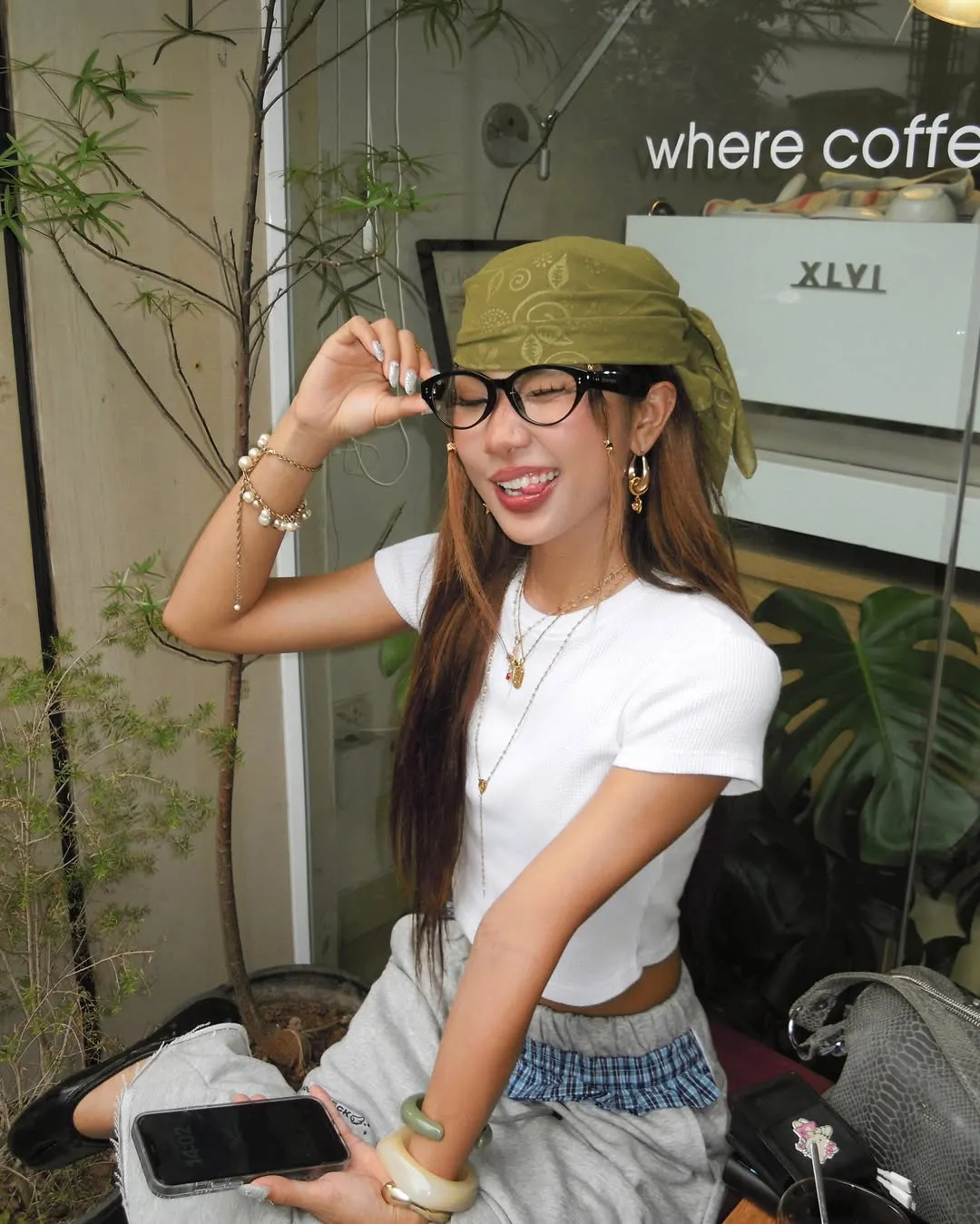 roxannelele diện khăn turban 