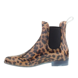Giày mùa mưa J.Crew Chelsea Leopard Rain Boots