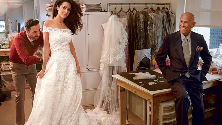 Váy cưới cộng lẫy của vợ ngôi sao George Clooney