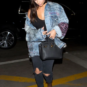 Thời trang denim Kim Kardashian