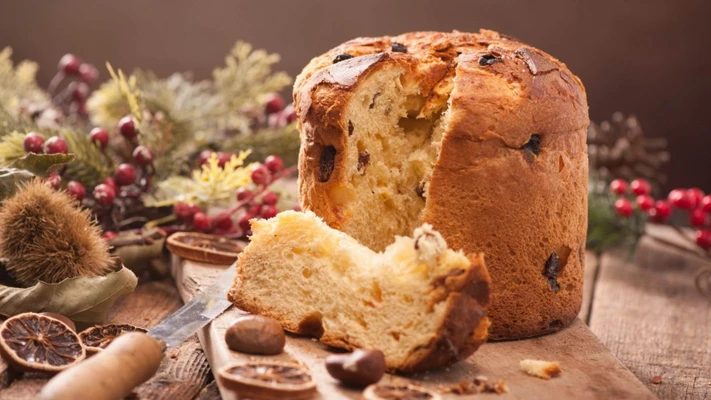 món ăn giáng sinh panettone